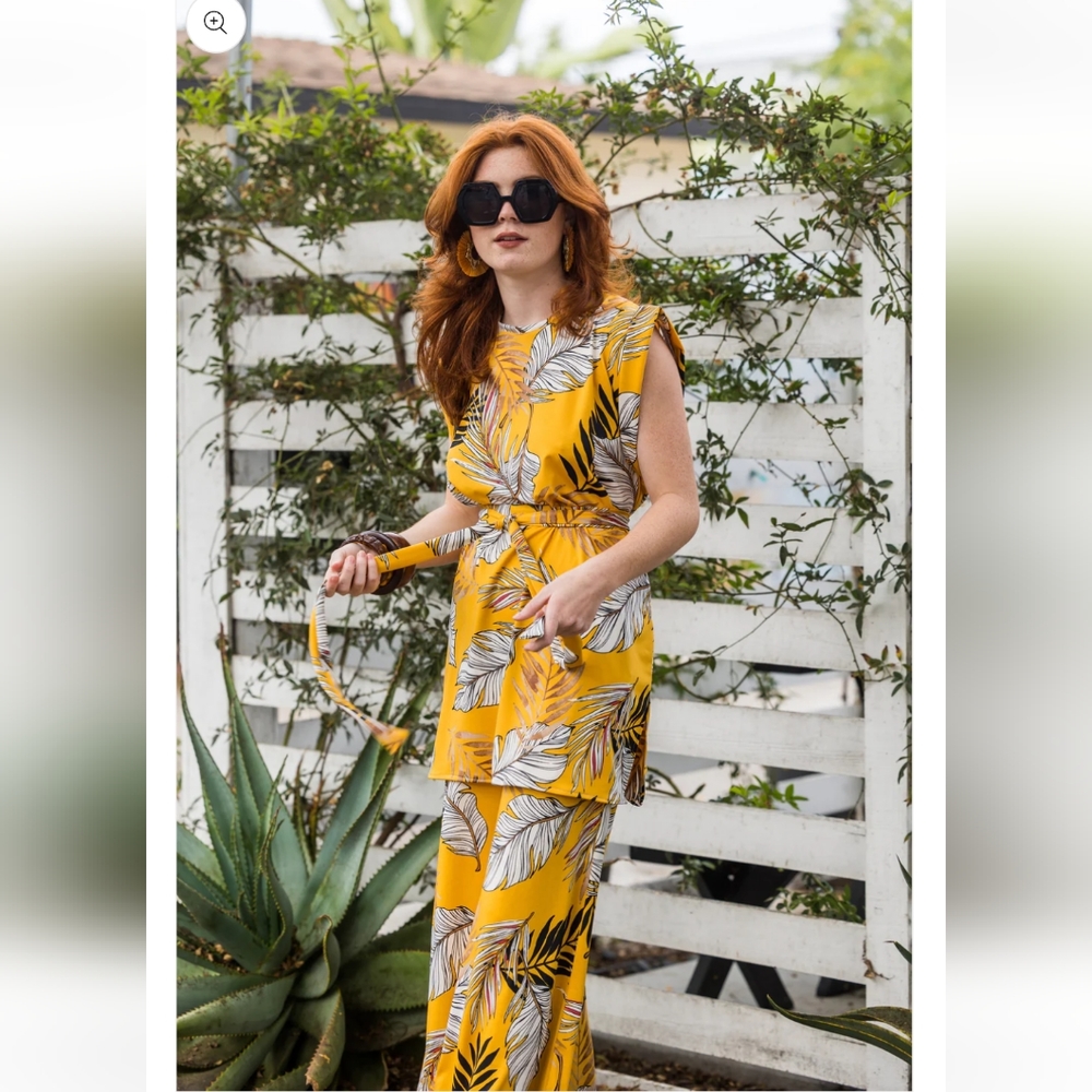 JENNAFER GRACE Antigua Sol Tunic & Palazzo Set L/XL - Picture 3 of 7